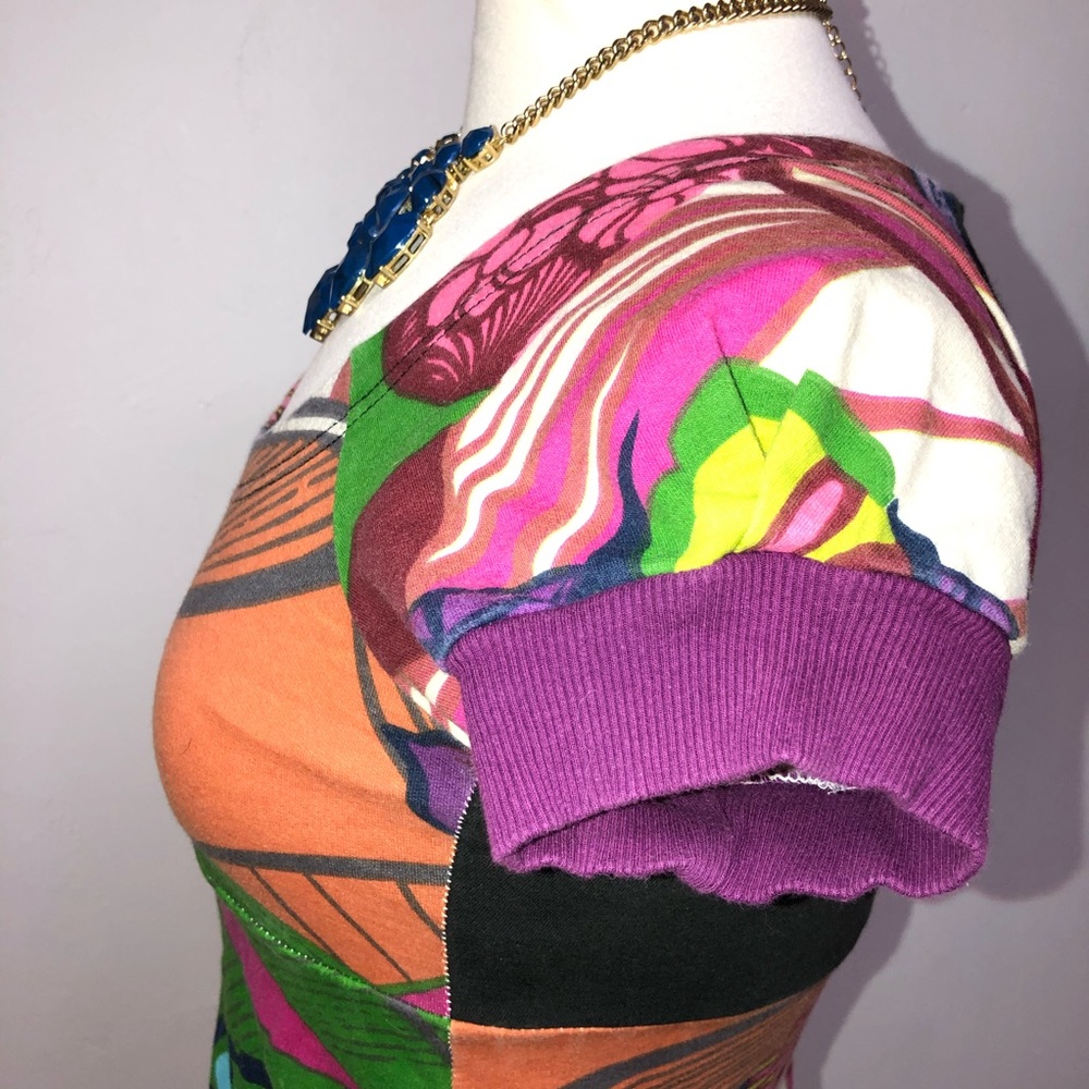 ❌Sold!❌ Desigual Floral Knit Mini Dress Size Small - Picture 7 of 10
